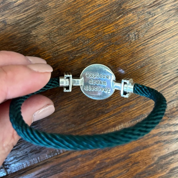 Silver COMPASS Rope Bracelet - Picture 3 of 4